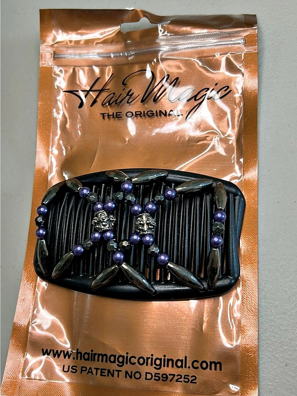 Hair Magic Hair Accessory Black & Purple